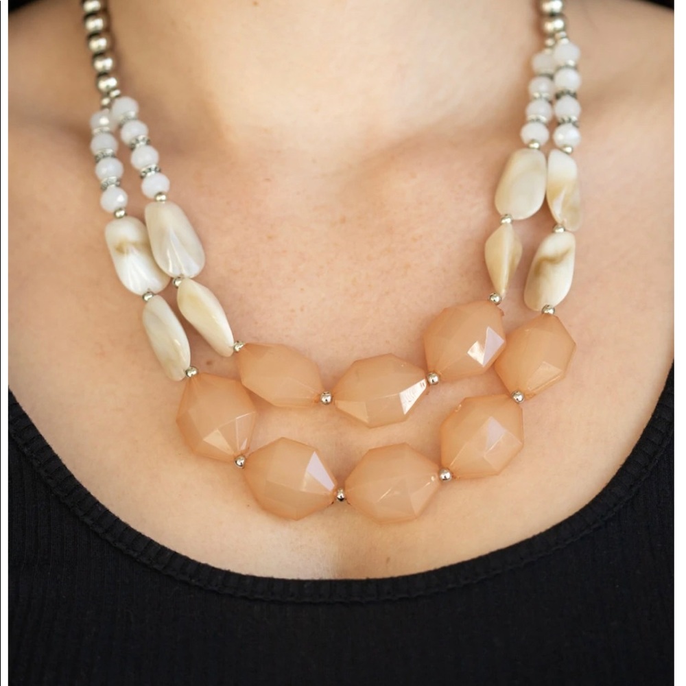 Paparazzi Accessories Seacoast Sunset - Brown Necklace